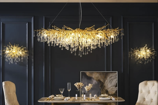 Elegant Teardrop Chandelier for Modern Kitchen