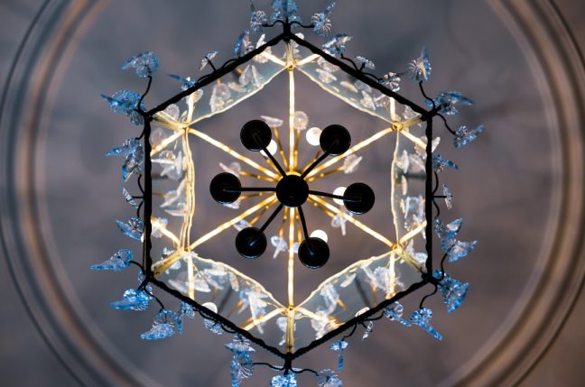 Photo crystal flush mount lights