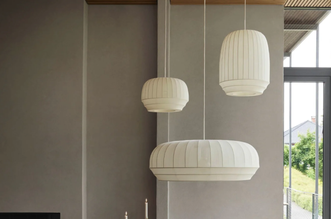 Enhance Your Bedroom with an Oval Fabric Pendant Light