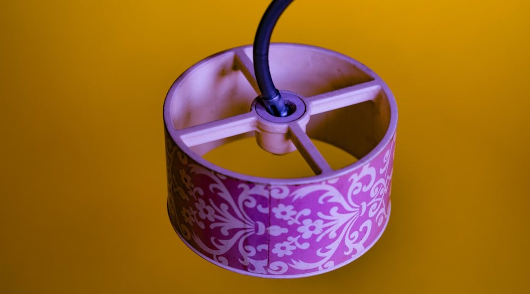 Photo fabric pendant light